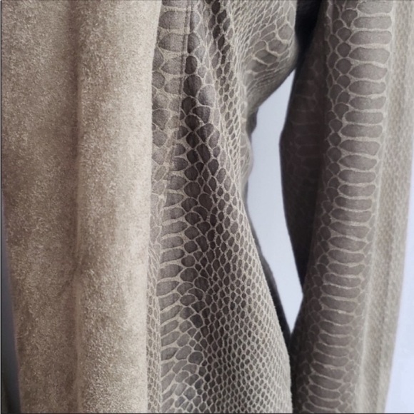 NWT BlankNYC by Anthropologie Snakeskin Draped Blazer Jacket Coat Cardigan XS - Picture 4 of 15